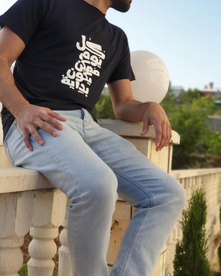 Arabic and palestinian heritage designs printed on T-shirts
